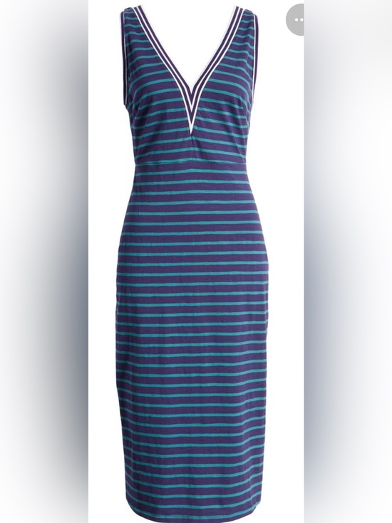 Tommy Bahama Dresses & Skirts - Tommy Bahama Navy, Teal & Cream Striped dress